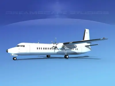 Fokker F-60 Unmarked 1 3D model