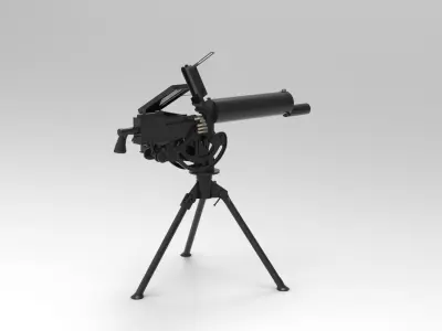 Maxim machine gun  3D model