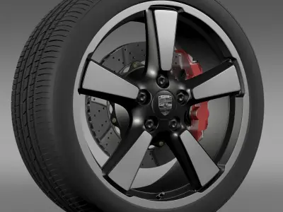 Porsche 911 50YearEditions wheel 3D model