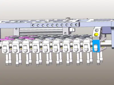 Variable distance mechanism 3D model
