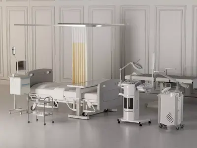 medical care blender  Low-poly 3D model