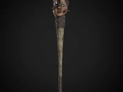 Post Apocalyptic Weapons - DollBat Low-poly 3D model