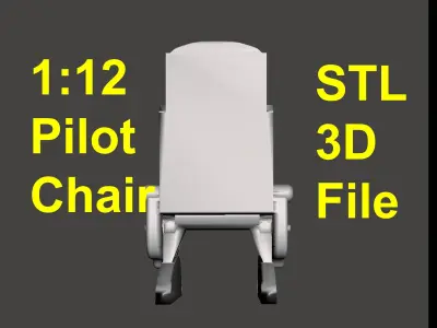 Legends Scale Pilot Seat for 3d Printing 3D print model