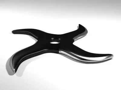 Throwing Star - Type 5 3D model