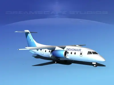 Dornier 328Jet Devon Air 3D model