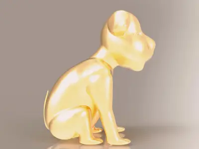 DOG PENDANT 3D model