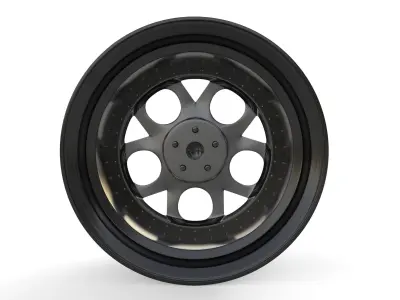 Alfa Romeo custom wheels 3D model