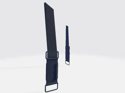 Suspenders pair of scissors Low-poly 3D model