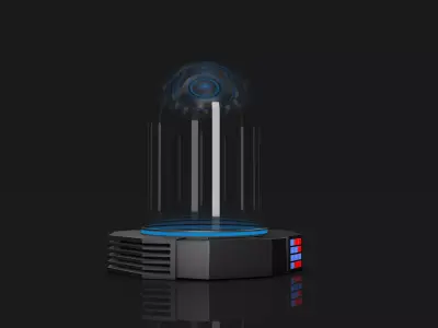 Sci Fi Liquid Container 3D model 2