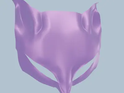 Kitsune Mask Free 3D model