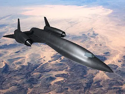 Detailed Lockheed A-12 3D model