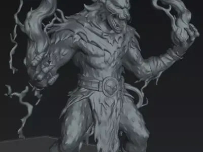 Ixkan -The Cursed Jaguar 3D print model