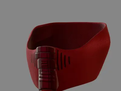 Gas mask helmet 3d model scifi Low-poly  Low-poly 3D model 570
