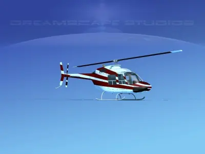 Bell 206 JetRanger V02 3D model
