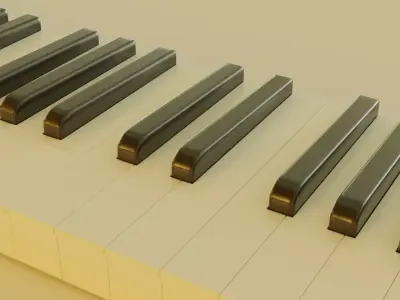 Electric Piano 88 keys 3D model