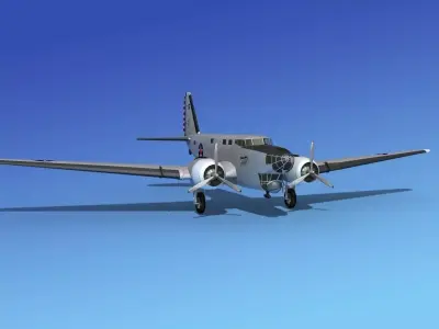 Douglas B-18A Bolo V04 3D model