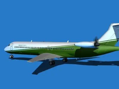 Boeing 7X7-1 Jet Fan V103 3D model