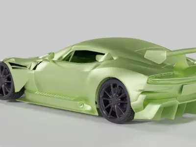 For 3D print Aston Martin Vulcan Free 3D print model