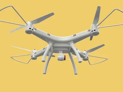 SYMA DRONE QUADCOPTER UAV UAS AIRCRAFT AERIAL REMOTE CONTROL FPV 3D model