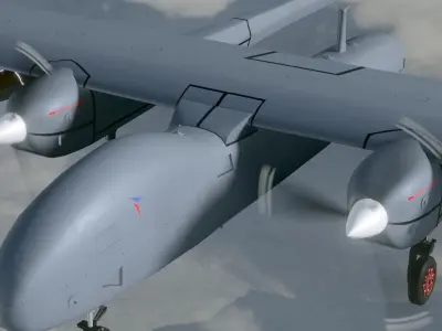 AKSUNGUR - Fuly Rigged - High Resolution Texture Low-poly 3D model