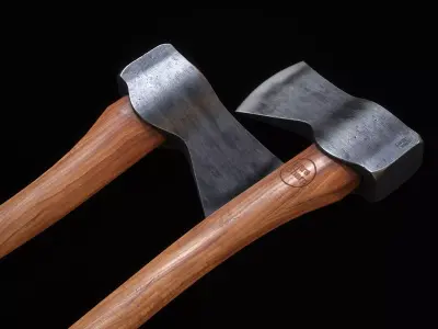 Axe Melee Weapon Low-poly 3D model