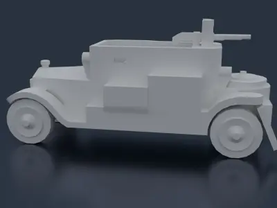 Minerva Armored Car 3D print model