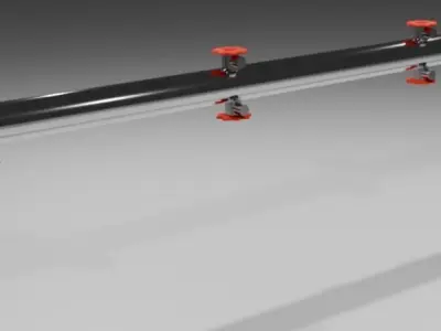 Uranium pipes Free 3D model