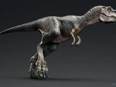 Dinosaur Baby Tyrannosaurus Rex - UNREAL ENGINE PROJECT Low-poly 3D model