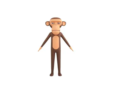 Character174 Rigged Monkey 3D model