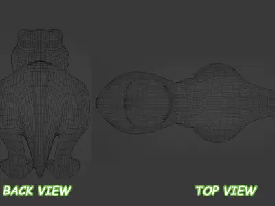 Cartoon Style T-rex 3D model