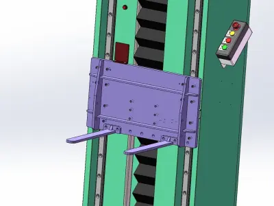 Elevators folding machine 3D model