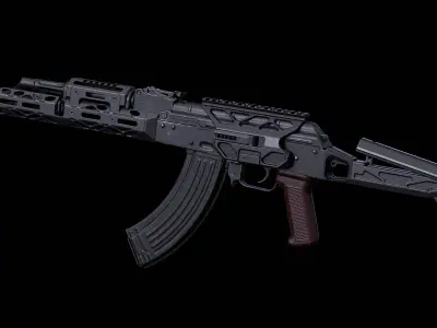 AKM KPYK Low-poly 3D model