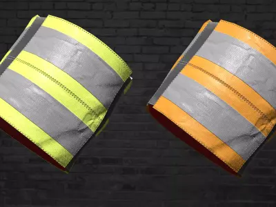MILITARY Reflective Arm Band Low-poly 3D model
