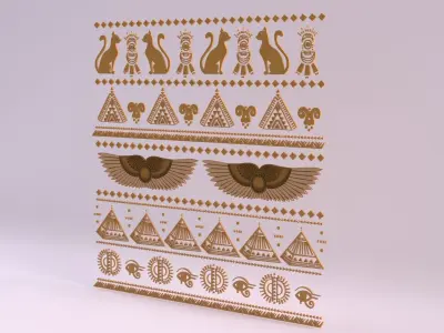 Egyptian Symbols - 031 Low-poly 3D model