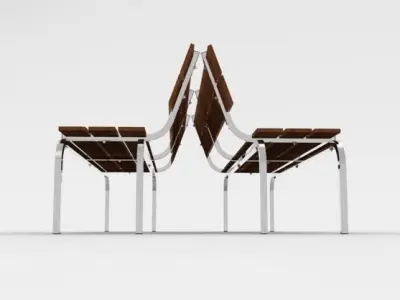 Bench Daphne Free 3D model