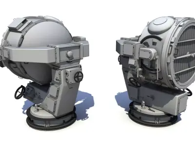 Bismarck Searchlight Free 3D model