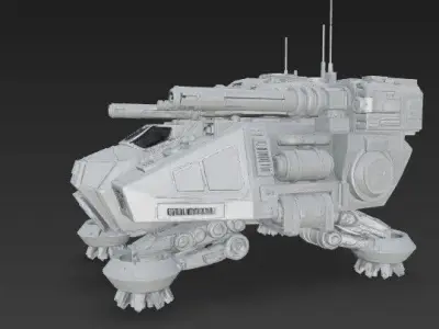 3D Printable Iron Oath Goliath Heavy Assault Tank 3D model