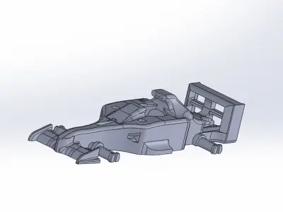 F1 racing micro car Free 3D model