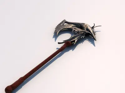 Medival Fantasy AXE 3D model
