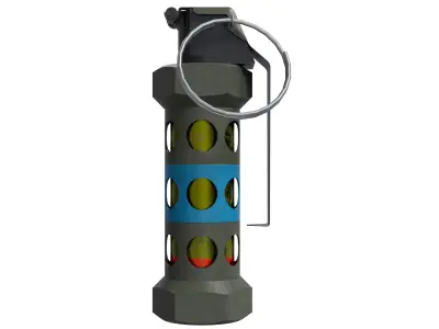 Stun Grenade 01 - Low Poly Game Ready Low-poly 3D model