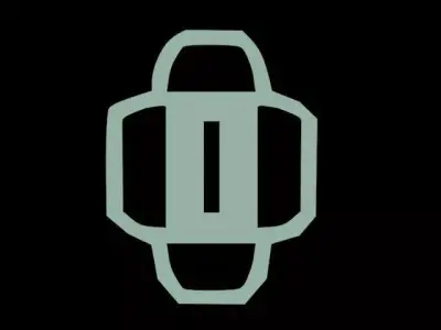 tsuba car lock icon Free low-poly 3D model