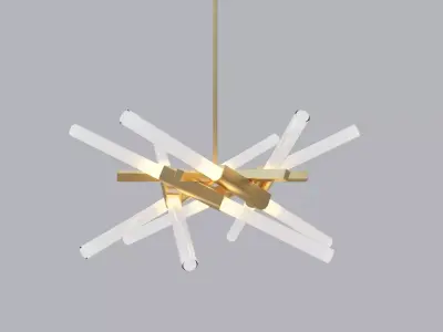 Astral Agnes 01 - 12 Lights by Lindsey Adelman Ceiling Light Free low-poly 3D model