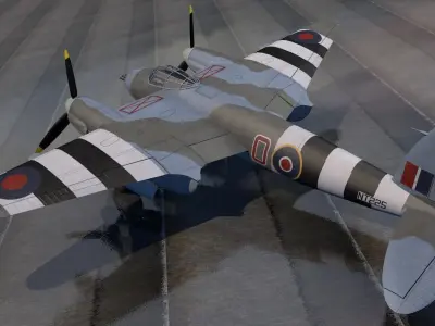 DeHavilland Mosquito Mk-18 3D model