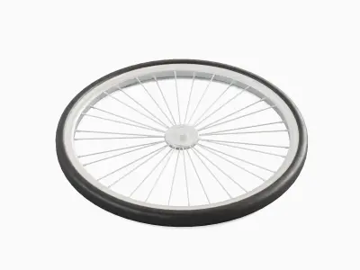 Bicycle Tire 01 Low-poly 3D model