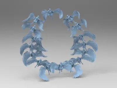 Dantes Inferno Ghost Angel Portal Collection 3D model