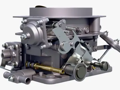 Classic Carburetor Fuel System M1 3D model