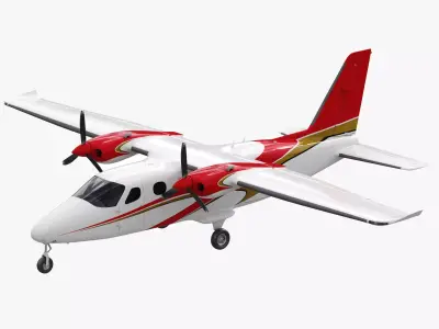 Tecnam P2012 STOL 3D model