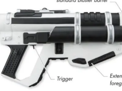 Star Wars Battlefront II G125 projectile launcher 3D print model