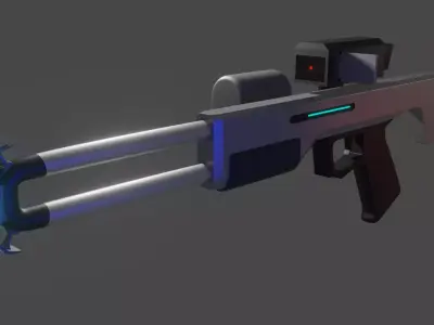 Stasis Rifle Redesign Fanmade Free 3D model