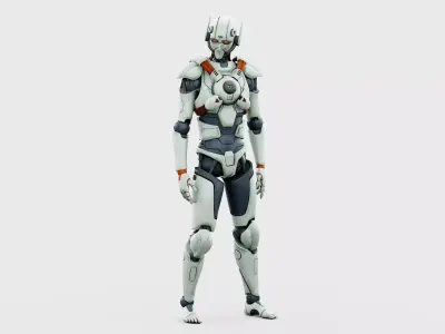 CYBORGTOPIA B-16  Rigged for Unreal Engine - Unity - MIXAMO 3D model